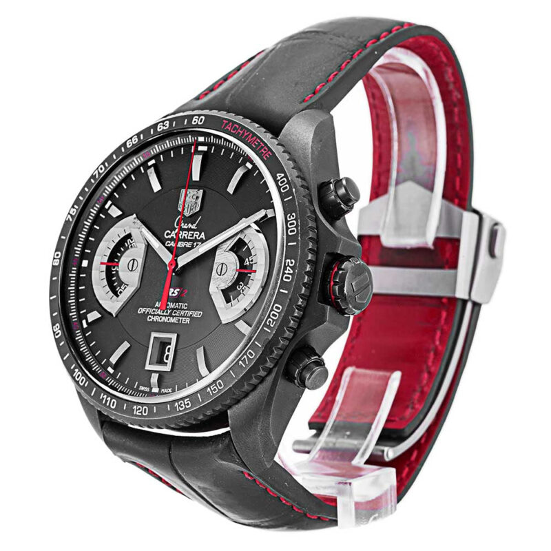 Men Tag Heuer Grand Carrera CAV518B.FC6237 Black 2