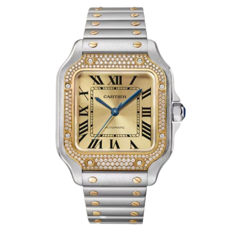 Cartier Santos Medium With Diamond 3
