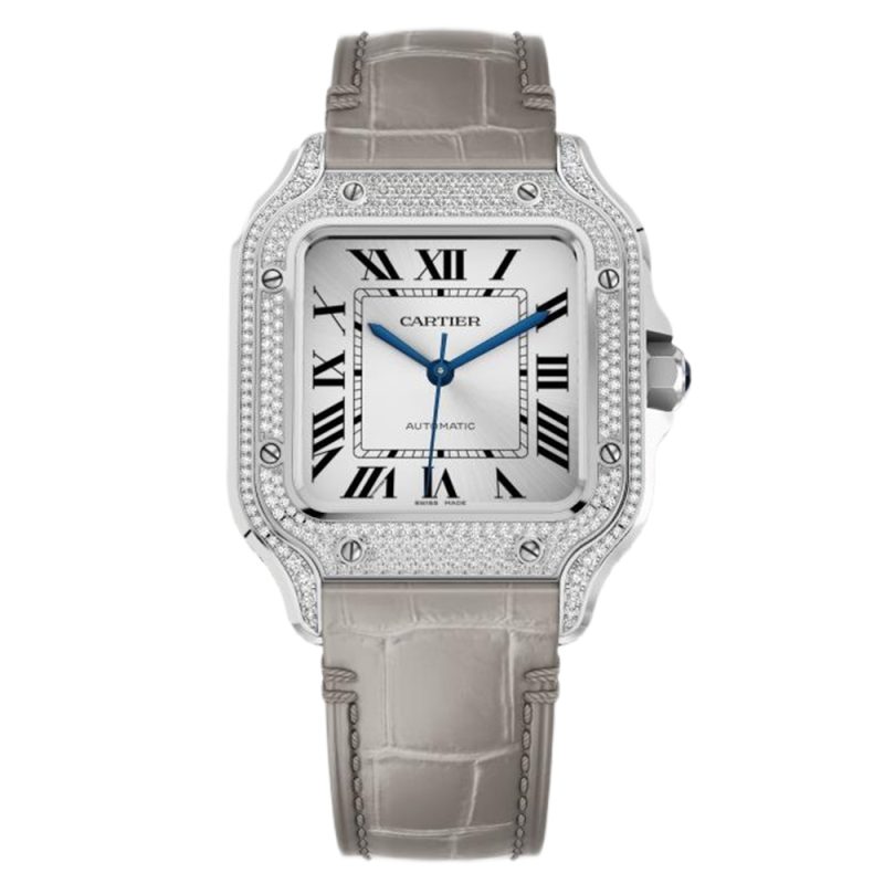 Cartier Santos Medium With Diamond 4