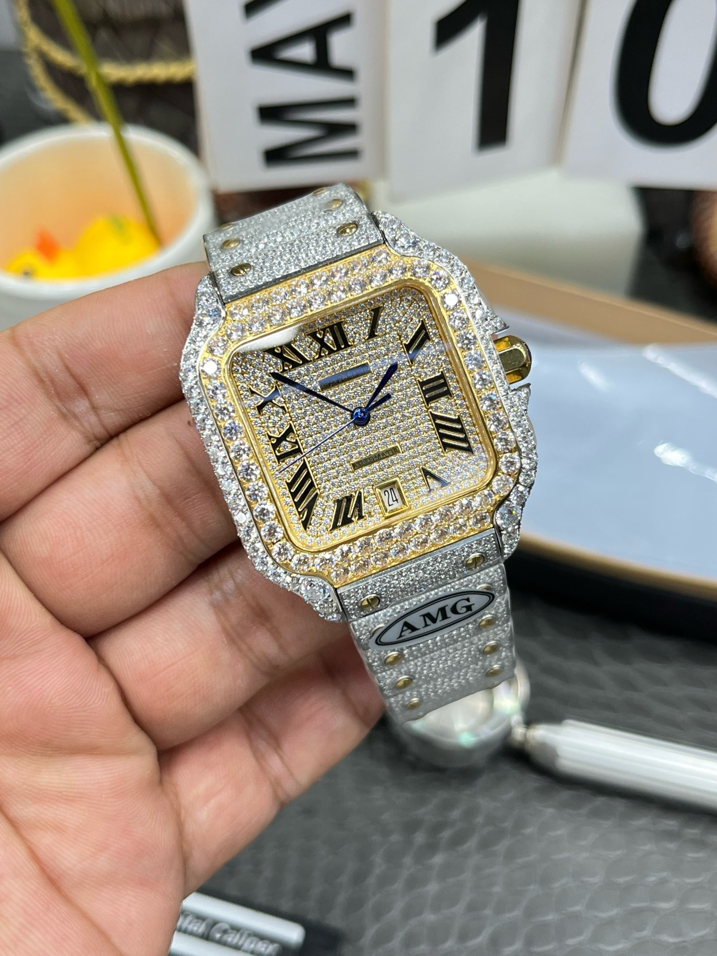 Cartier Iced Out Watch #001 3 Cartier Iced Out Watch #001 3