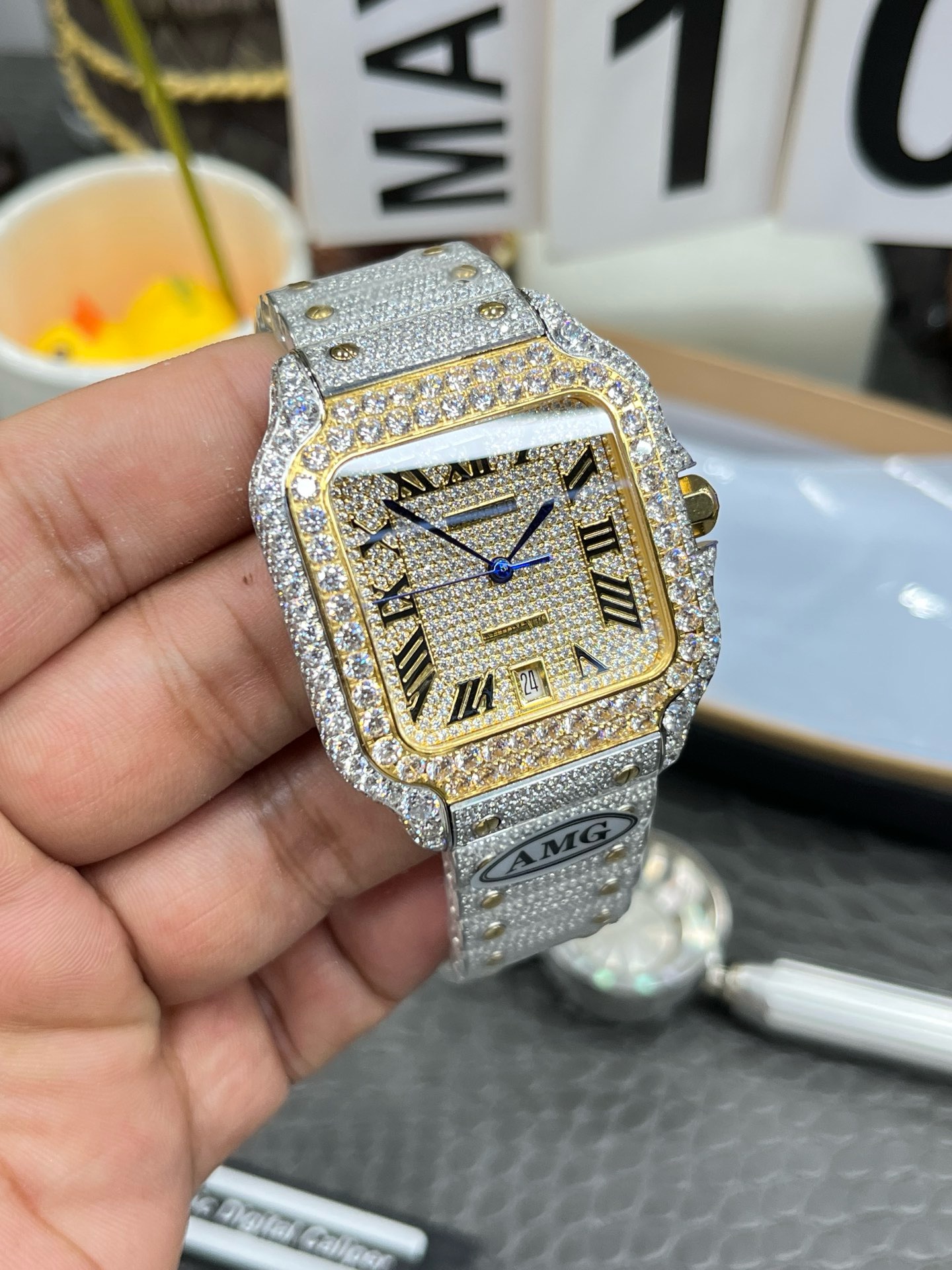 Cartier Iced Out Watch #001 2 Cartier Iced Out Watch #001 2
