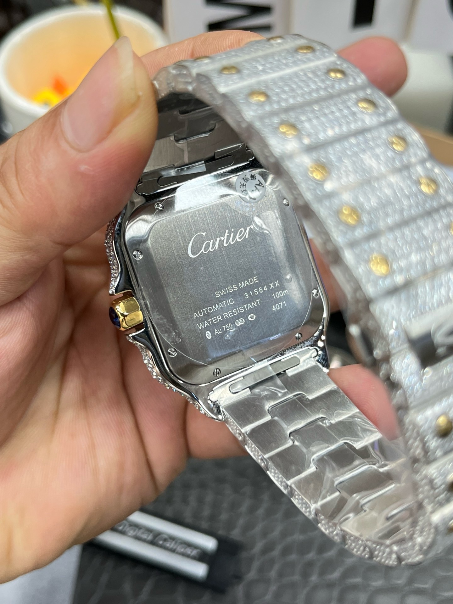 Cartier Iced Out Watch #001 4 Cartier Iced Out Watch #001 4