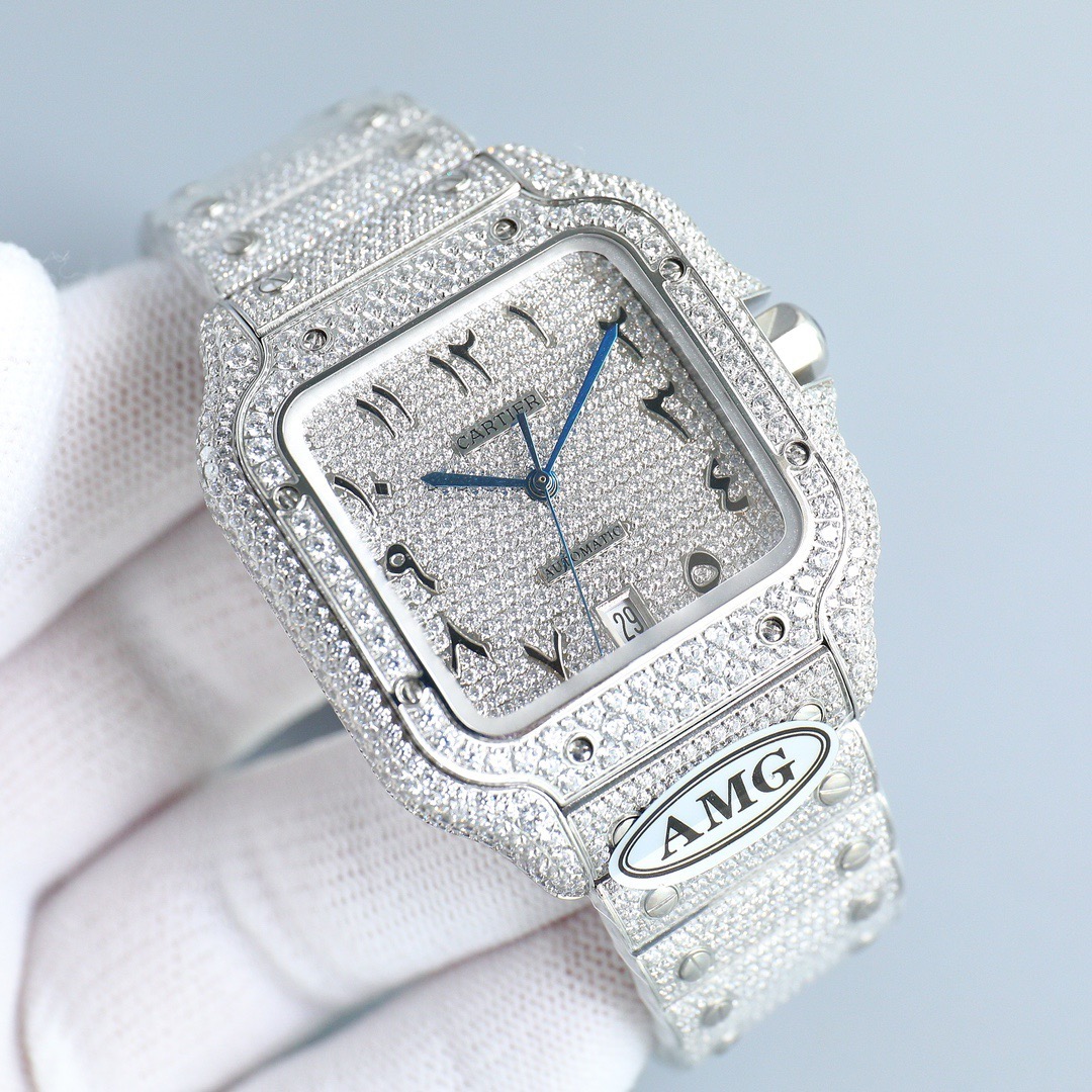 Cartier Iced Out Watch #002 7 Cartier Iced Out Watch #002 7