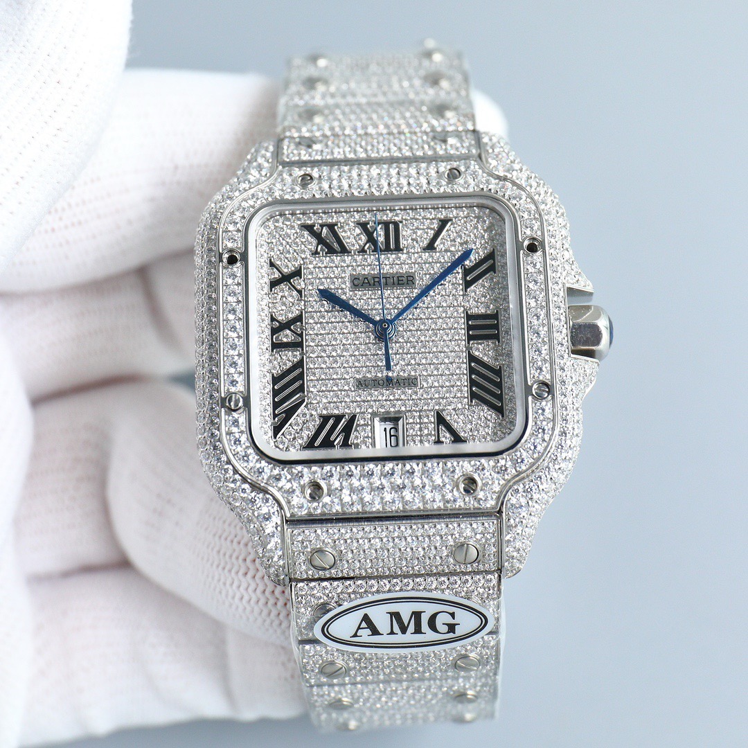 Cartier Iced Out Watch #002 Cartier Iced Out Watch #002