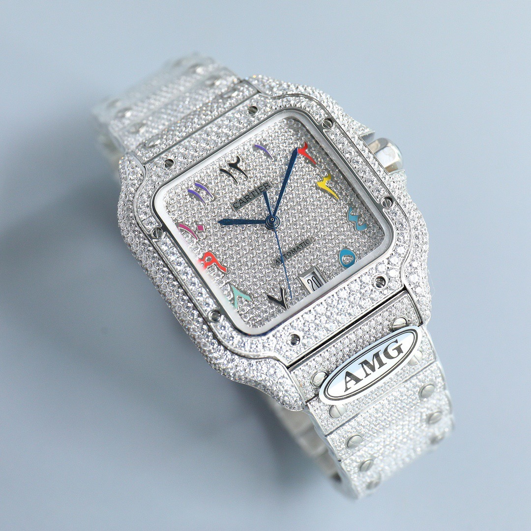 Cartier Iced Out Watch #002 2 Cartier Iced Out Watch #002 2