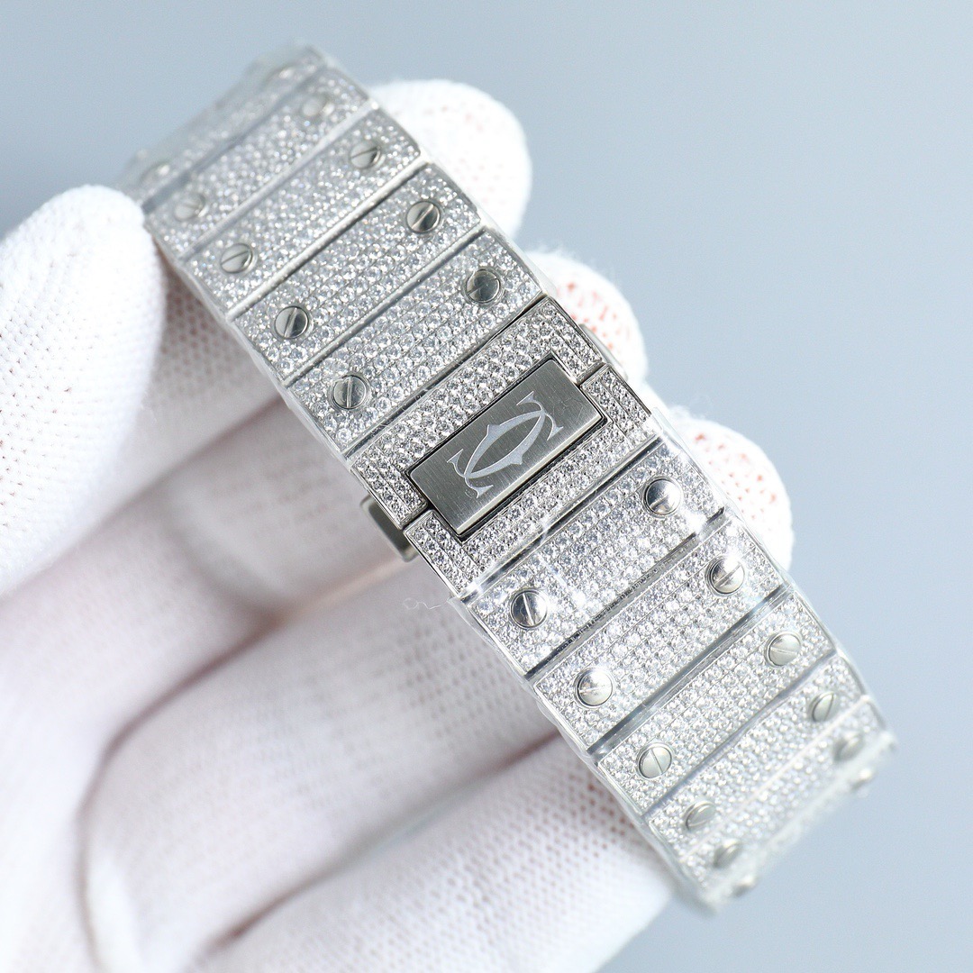 Cartier Iced Out Watch #002 6 Cartier Iced Out Watch #002 6