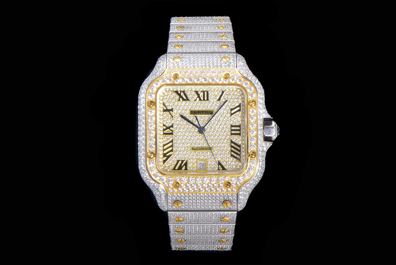 Cartier Iced Out Watch #003 Cartier Iced Out Watch #003
