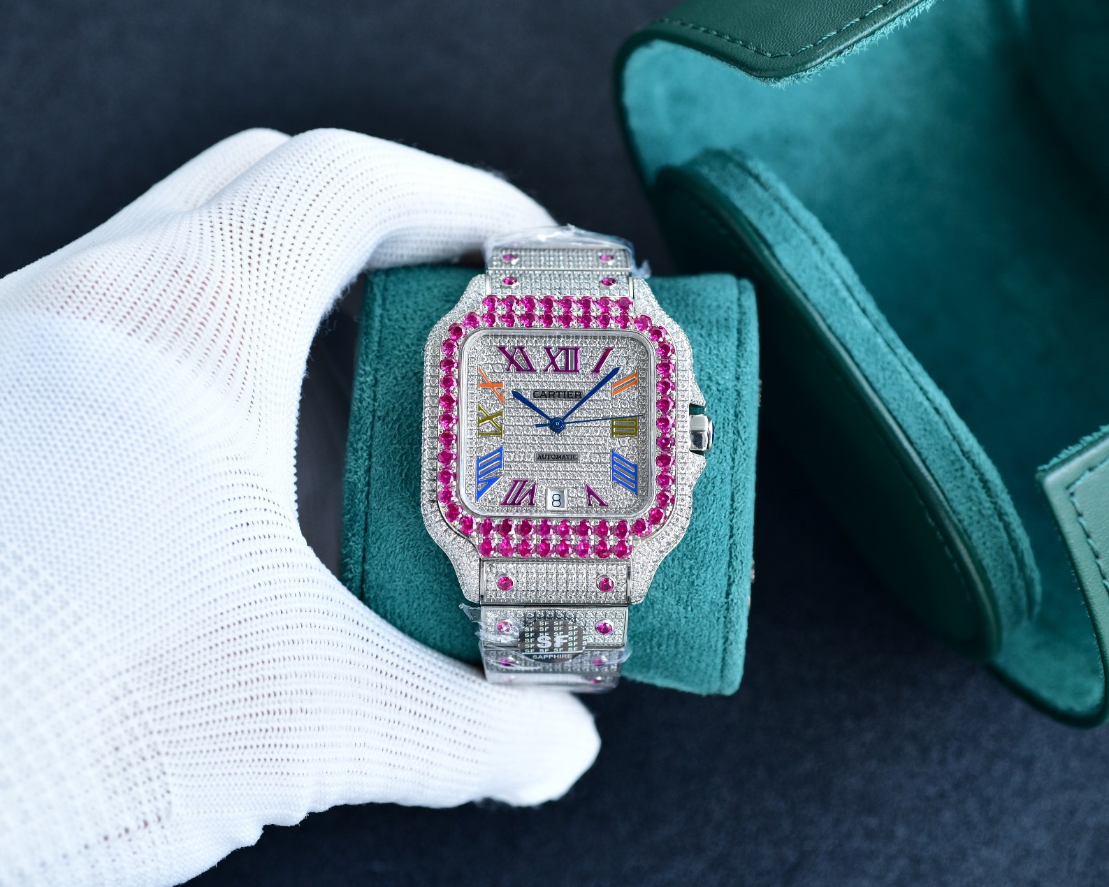 Cartier Iced Out Watch #004 Cartier Iced Out Watch #004