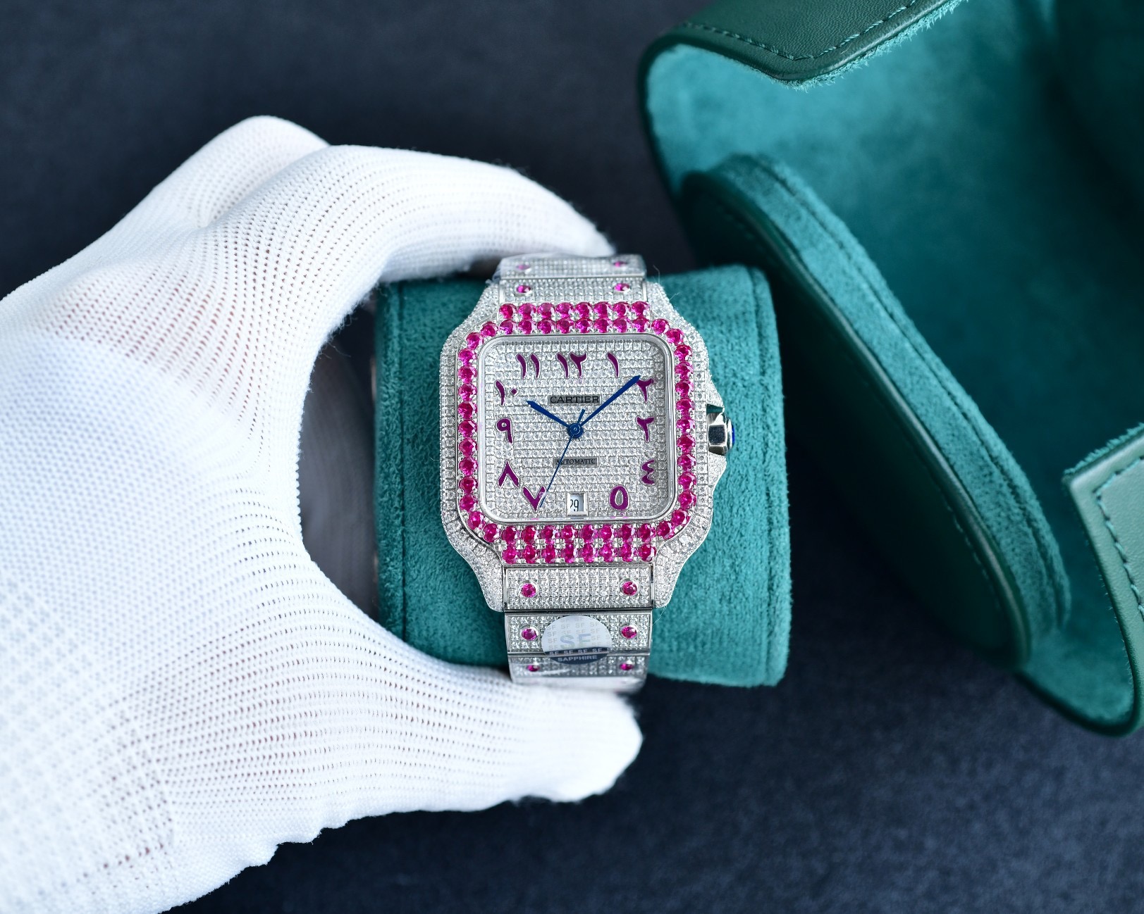 Cartier Iced Out Watch #004 8 Cartier Iced Out Watch #004 8