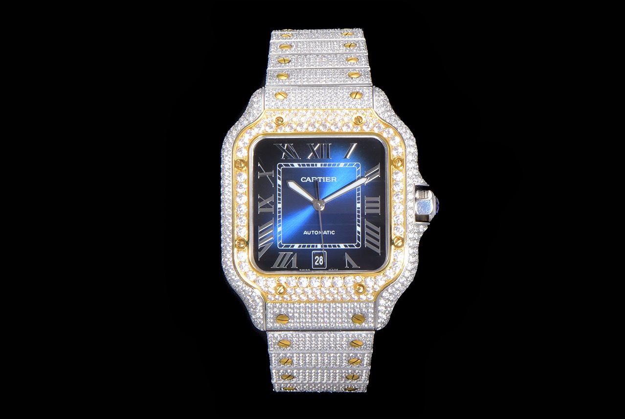 Cartier Iced Out Watch #005 Cartier Iced Out Watch #005