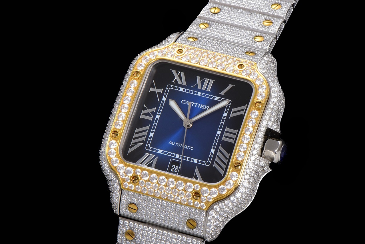 Cartier Iced Out Watch #005 2 Cartier Iced Out Watch #005 2